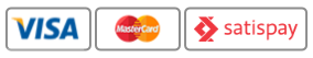 accettiamo visa, mastercard, satispay